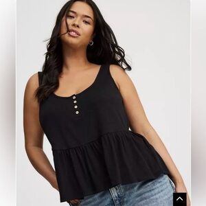 NEW! Torrid Babydoll Henley Top
